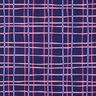 Popeline coton Carreaux ondulés | Poppy Fabrics – indigo/rose,  thumbnail number 1