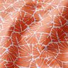 Coton enduit Mini feuilles abstraites – orange/blanc,  thumbnail number 3