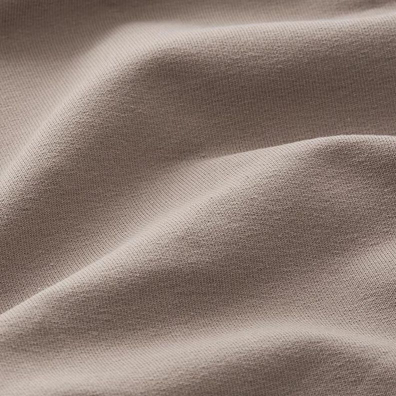 French Terry léger uni – taupe foncé,  image number 4