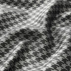 Tissu de doublure Jacquard Pied-de-poule – gris clair/gris foncé, 