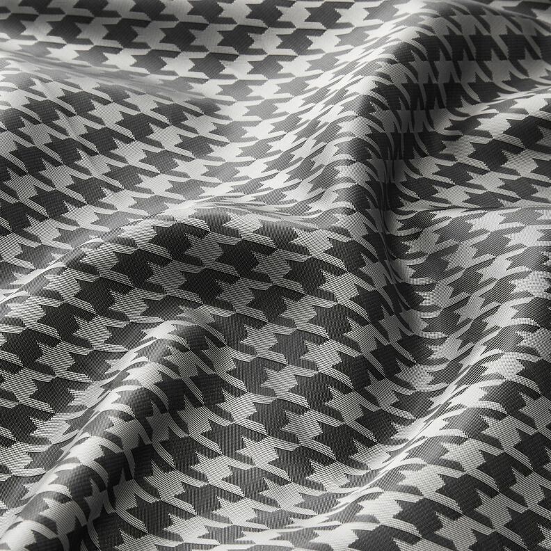 Tissu de doublure Jacquard Pied-de-poule – gris clair/gris foncé,  image number 2