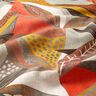 Tissu de décoration Semi-panama feuilles tropicales – moutarde/terre cuite,  thumbnail number 2