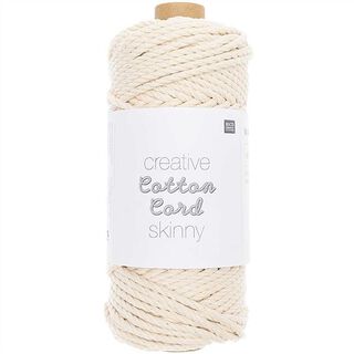 Fil macramé Creative Cotton Cord Skinny [3mm] | Rico Design – nature, 