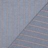Tissu en coton Jacquard Carreaux et fleurs – bleu océan/blanc,  thumbnail number 4