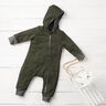 Loden de laine foulé – olive foncé,  thumbnail number 8