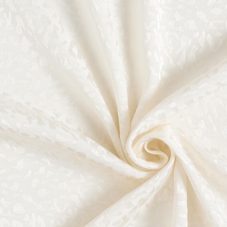 Tissu viscose Motif léopard – blanc,  image number 3