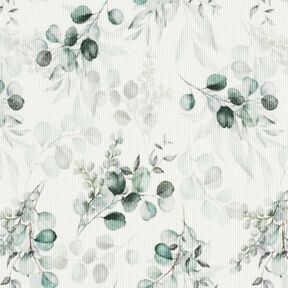 Jersey c&ocirc;tel&eacute; Eucalyptus Impression num&eacute;rique &ndash; &eacute;cru, 