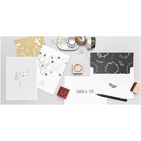 Bloc de cartes postales Nostalgic Christmas | Rico Design – noir, image number 3