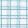 Tissu de coton Carreaux tartan – blanc/turquoise,  thumbnail number 1