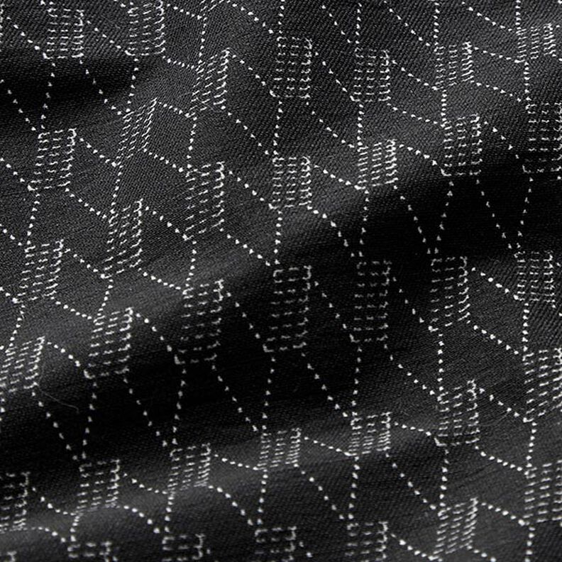 Jean stretch Losanges abstraits – noir,  image number 2