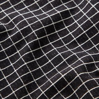 Jersey coton motif carreaux – noir, 