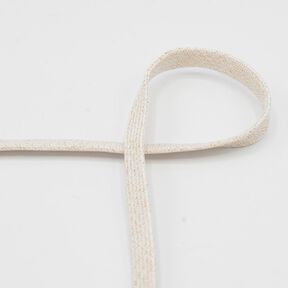 Cordon plat Sweat-shirt à capuche Lurex [8 mm] – nature/or métallisé, 