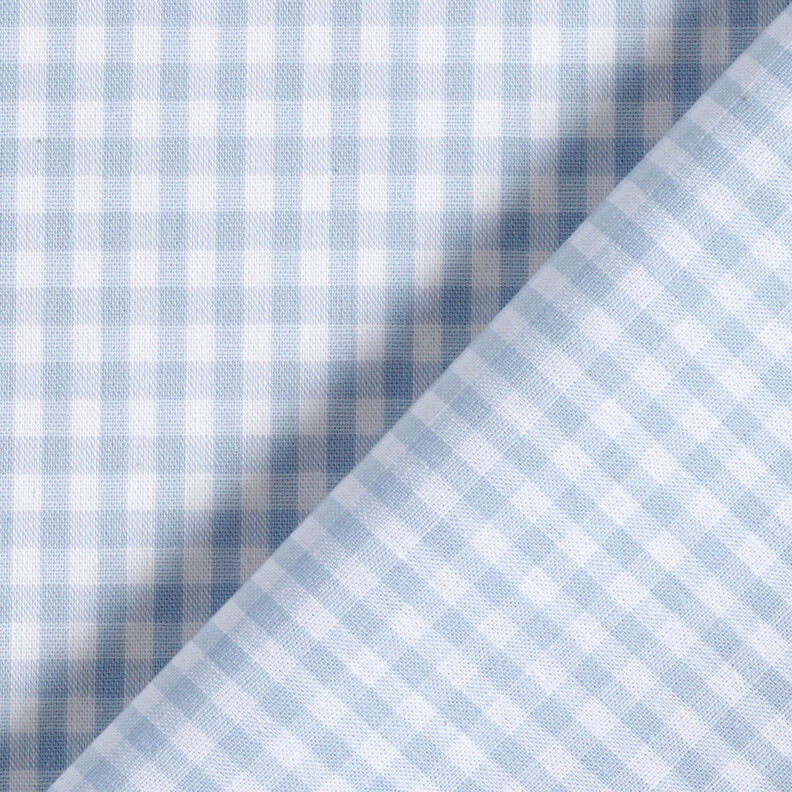 Tissu en coton Vichy à carreaux 0,5 cm – jean bleu clair/blanc,  image number 4