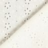 Batiste de coton Dentelle brodée Rangées de fleurs – écru,  thumbnail number 4