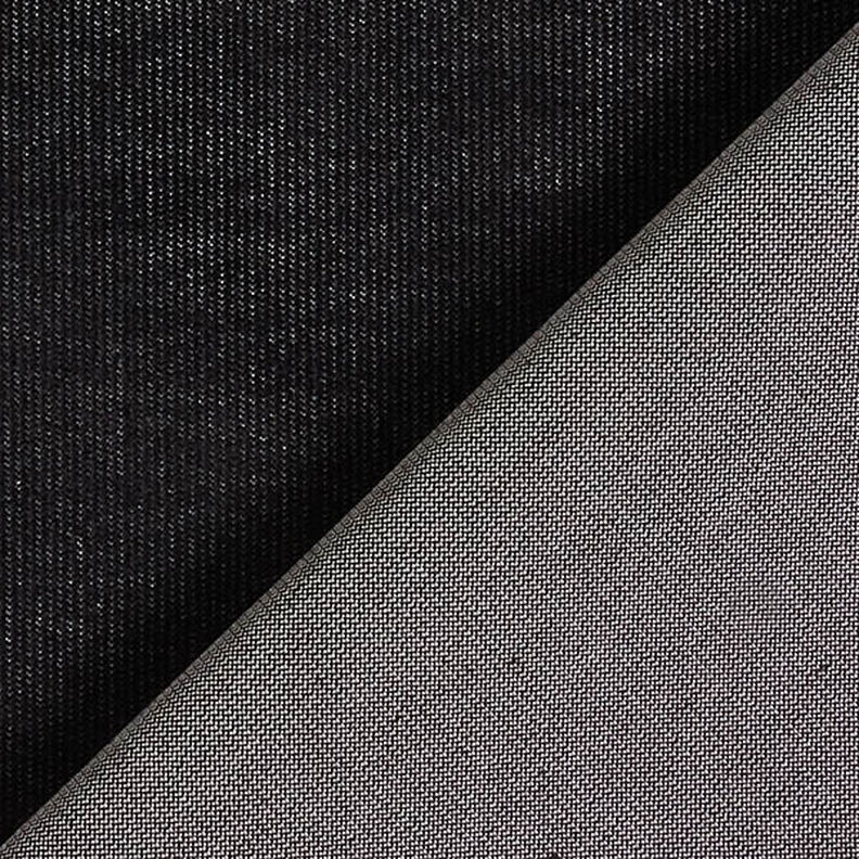 Velours côtelé fin stretch look jean – noir, image number 3