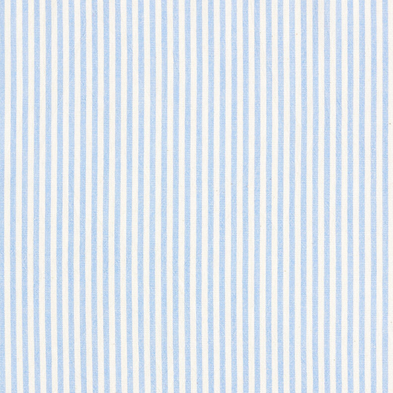 Mélange coton viscose Rayures – bleu clair/écru,  image number 1