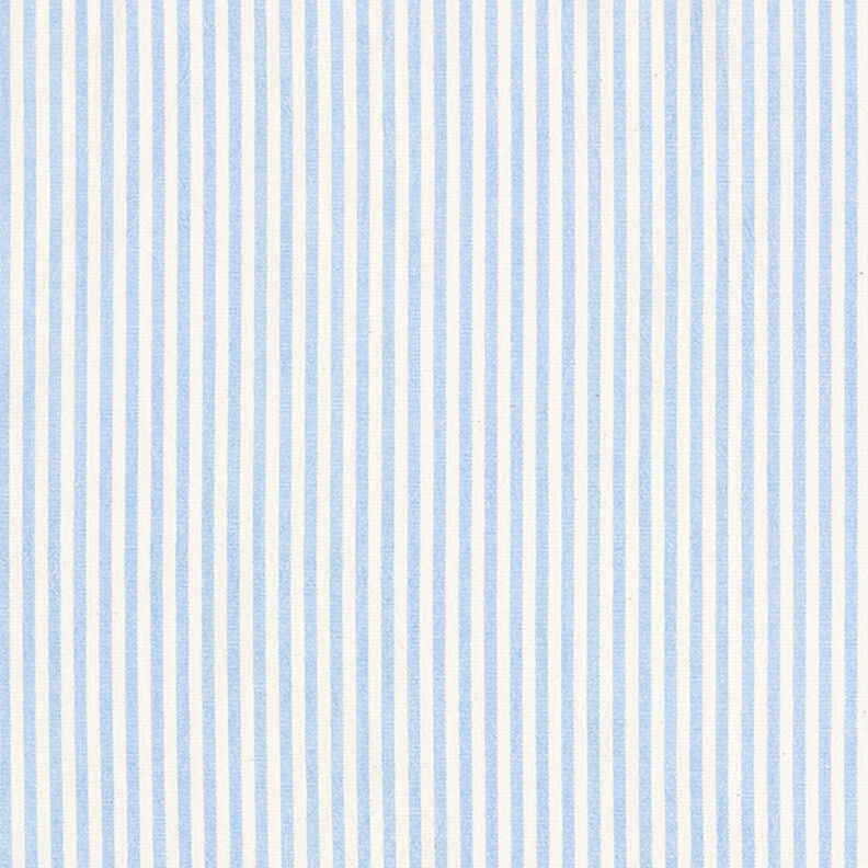 Mélange coton viscose Rayures – bleu clair/écru,  image number 1