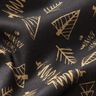 Tissu en coton Cretonne sapins élégants – noir/or,  thumbnail number 2
