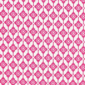 <h2>Voile de Coton Losanges Abstraits, Blanc/Rose &ndash; L&eacute;ger et Imprim&eacute;</h2>, 