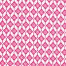 <h2>Voile de Coton Losanges Abstraits, Blanc/Rose &ndash; L&eacute;ger et Imprim&eacute;</h2>,  thumbnail number 1