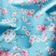 Coton enduit fleurs de cerisier – bleu aqua,  thumbnail number 2