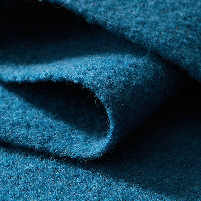 Loden de laine foulé – bleu acier,  image number 4