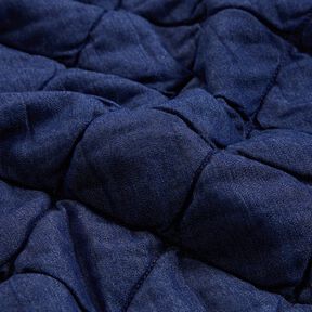 Jeans Tissu matelassé Losanges – bleu nuit, 