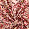 Tissu viscose Prairie fleurie – rouge/noir,  thumbnail number 3