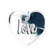 Pendentif Love [Ø17 mm] | Rico Design – argent métallique,  thumbnail number 1