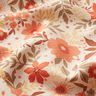 Tissu de décoration Semi-panama splendeur florale – corail/nature,  thumbnail number 2