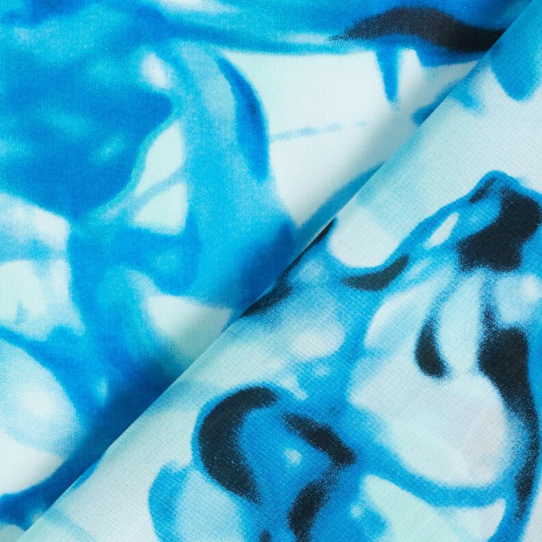 Mousseline Nuages de brume – bleu brillant,  image number 4