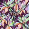 Satin de coton Imprimé numérique de feuilles | Poppy Fabrics – aubergine/vert clair,  thumbnail number 3