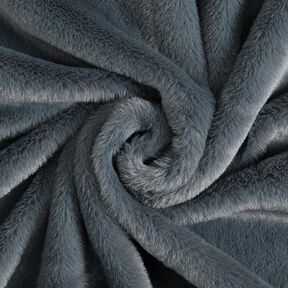 Fausse fourrure unie – gris bleu, 