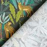 Tissu de décoration Popeline coton Léopards dans la jungle – vert/jaune,  thumbnail number 4