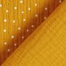 Tissu double gaze de coton Petits points – jaune curry/blanc,  thumbnail number 4