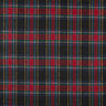 Tissu manteau en tartan en laine vierge mélangée – noir/rouge,  thumbnail number 1