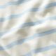 Jersey coton rayures horizontales – blanc/bleu clair,  thumbnail number 2