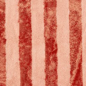 Tissu éponge Bambou Larges rayures – rouge/homard, 