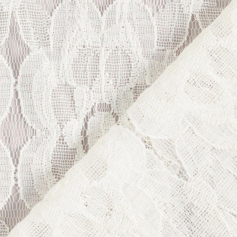 Tissu en dentelle Marguerites – blanc,  image number 3