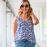 Jersey coton Léopard à taches dorées | Glitzerpüppi – blanc/indigo,  thumbnail number 5