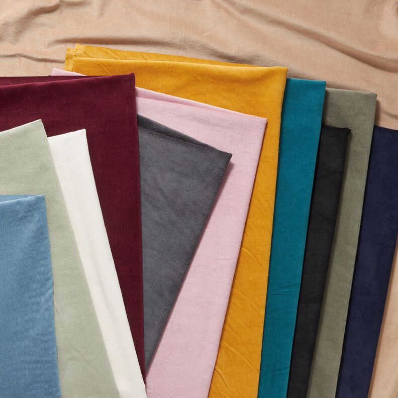 Velours à côtes fines stretch – gris foncé,  image number 5