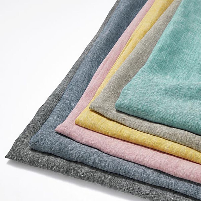 Pur lin chiné – bleu jean,  image number 5