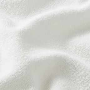 Tissu éponge Stretch Uni – blanc, 
