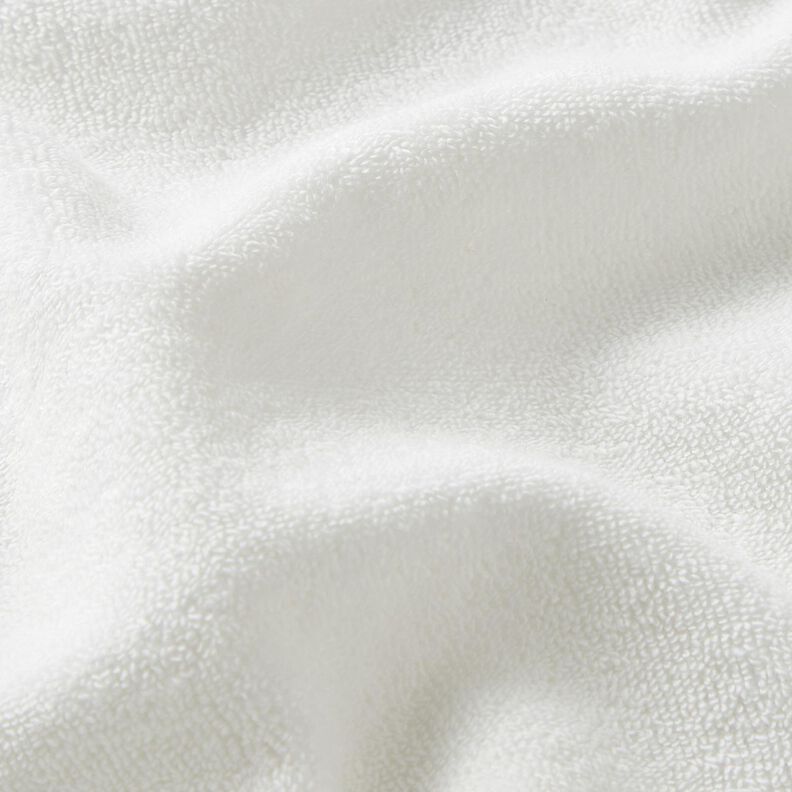 Tissu éponge Stretch Uni – blanc,  image number 2
