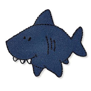 Application Requin [ 5 x 5,8 cm ] | Prym – bleu marine, 