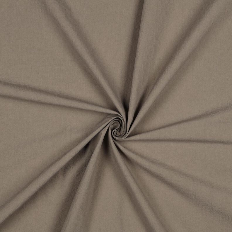 Tissu en coton Crinkle prélavé – taupe foncé, image number 1