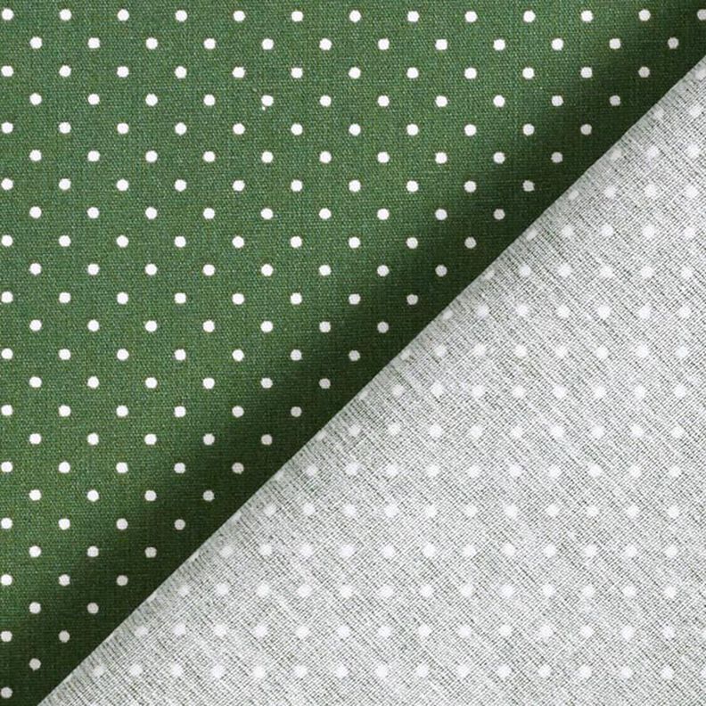 Popeline coton Petits pois – vert foncé/blanc,  image number 6