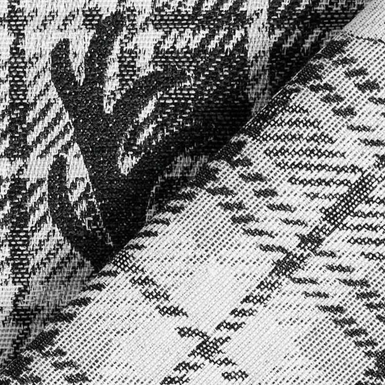 Tissu de décoration Gobelin Tête de cerf – anthracite/argent,  image number 4
