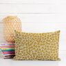 Tissu en coton Cretonne Feuilles abstraites – moutarde/ivoire,  thumbnail number 6