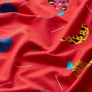 Jersey coton fruits des animaux | Hibou à faire soi-même – rouge, 